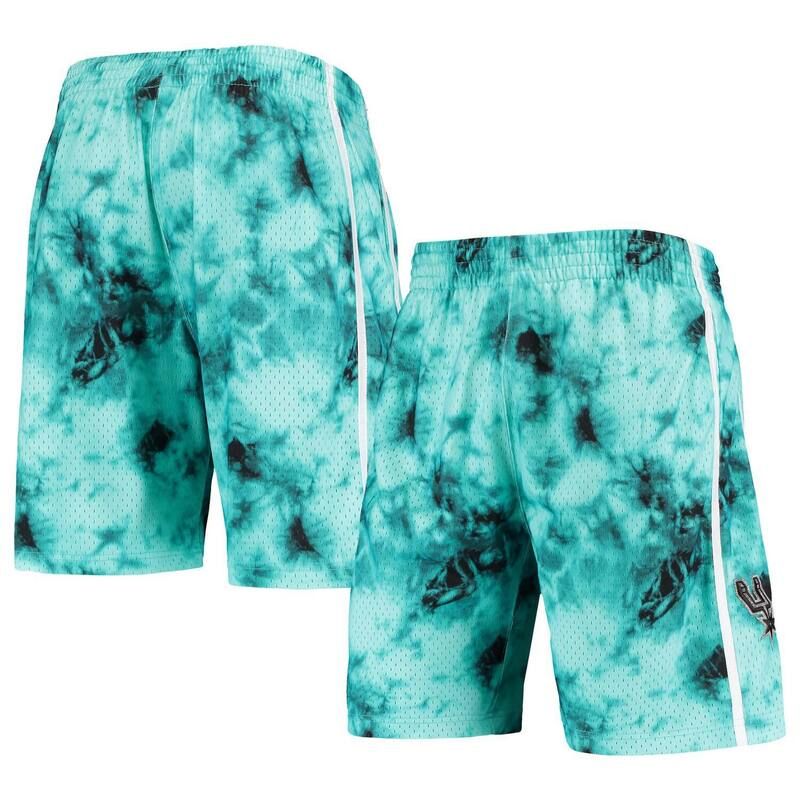 ミッチェルネス レディース ボトムス ハーフパンツ・ショーツ ショートパンツ Mens Mitchell Ness Teal Santonio Spurs Hardwood Classics 1998 Galaxy Swingman Shortspr Blue