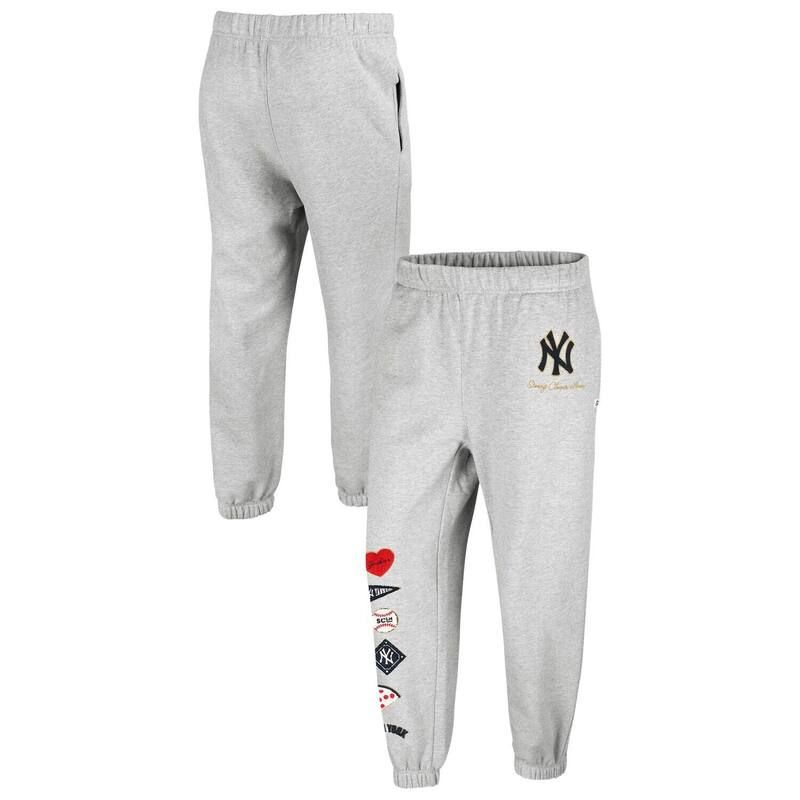 フォーティセブンブランド レディース ボトムス カジュアルパンツ 47 Brand Womens 47 x Stoney Clover Lane Heather Gray New York Yankees Venice Jogger Pants Ynk Gre