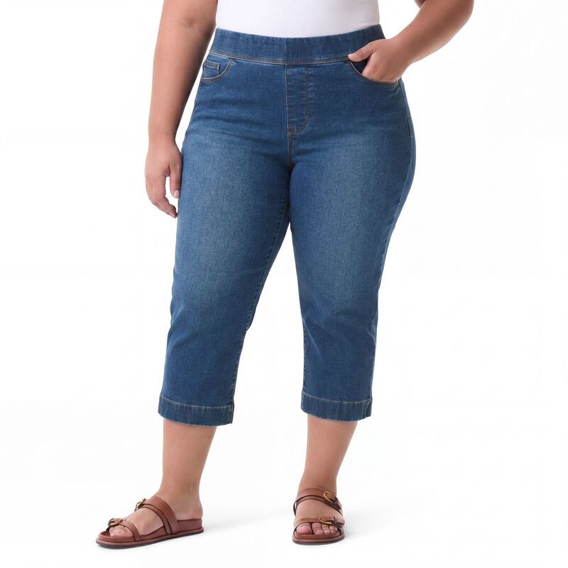 グロリアバンデービルト レディース ボトムス カジュアルパンツ プラスサイズ キャップ Plusize Gloria Vanderbilt Amanda PullOn Capri Pants Louisville