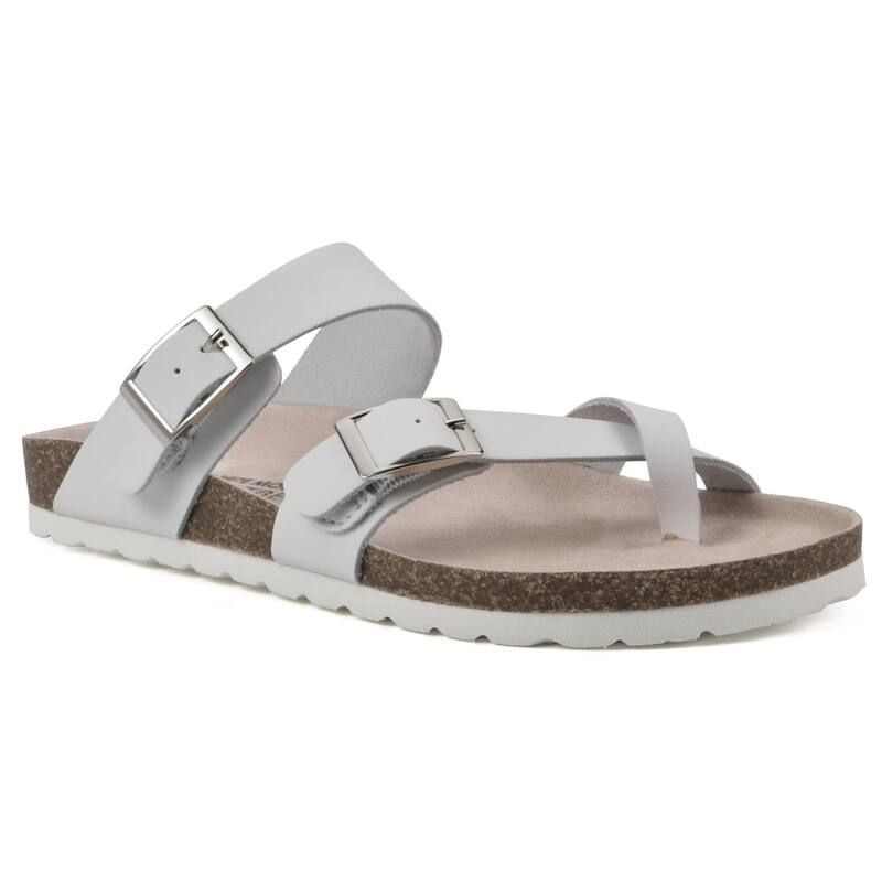 ホワイトマウンテン レディース シューズ サンダル White Mountain Gracie Womens Cushioned Footbedsandals White ホワイト
