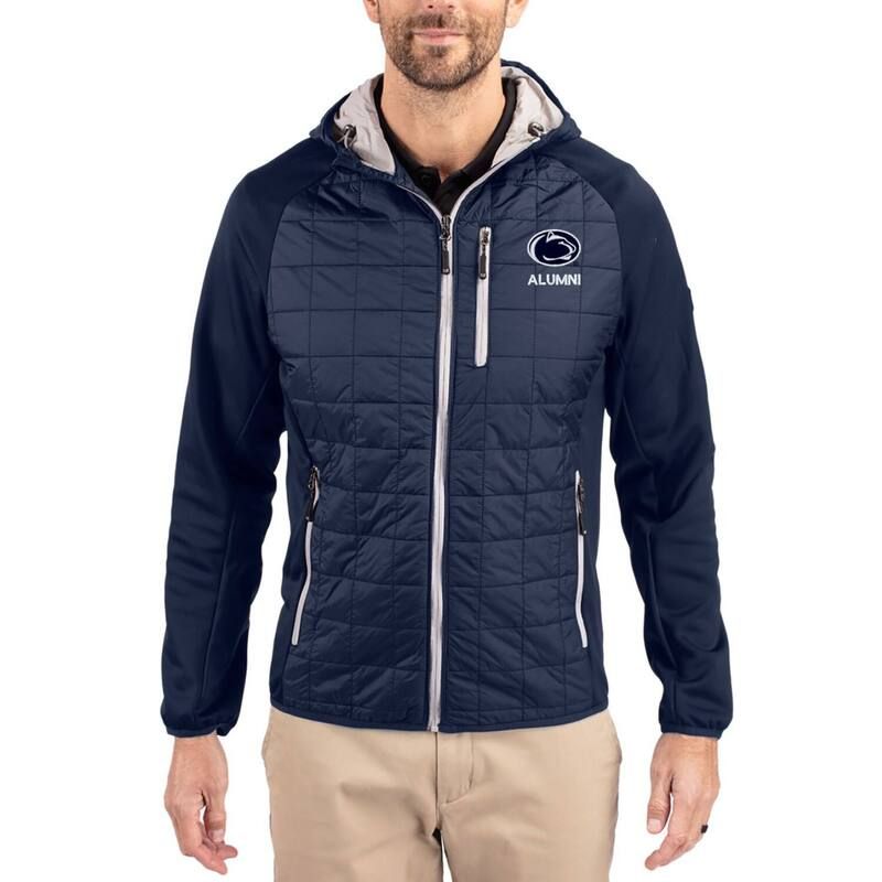 カッターアンドバック レディース アウター ジャケット・ブルゾン Mens Cutter Buck Navy Penn State Nittany Lions Rainier Eco Hybrid PrimaLoft Raglan FullZip Jacket 42,770円