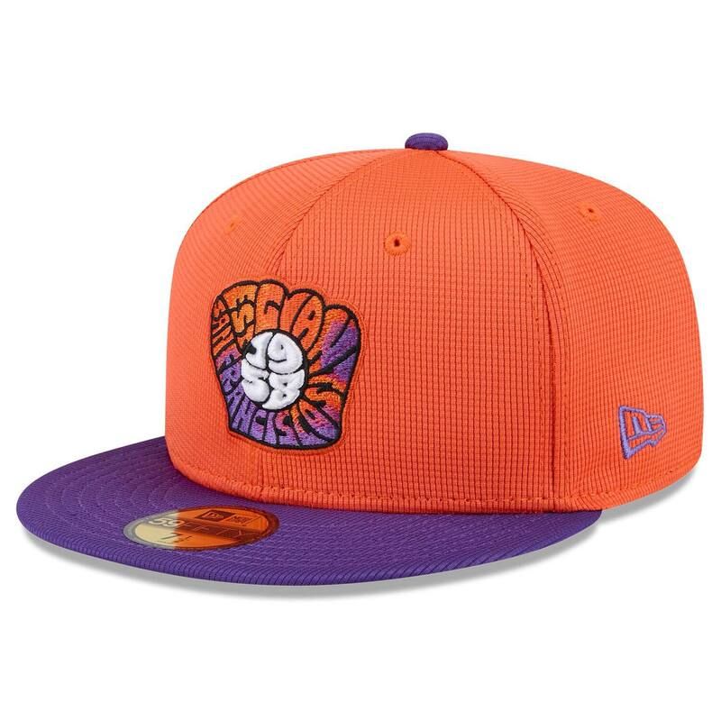 ニューエラ レディース アクセサリー 帽子 Mens New Era OrangePurple San Francisco Giants 2025 City Connect Batting Practice 59FIFTY Fitted Hat Gnt Ora