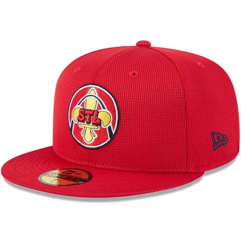 ニューエラ レディース アクセサリー 帽子 Mens New Era Red St Louis Cardinals City Connect Batting Practice 59FIFTY Fitted Hat Crd Red レッド