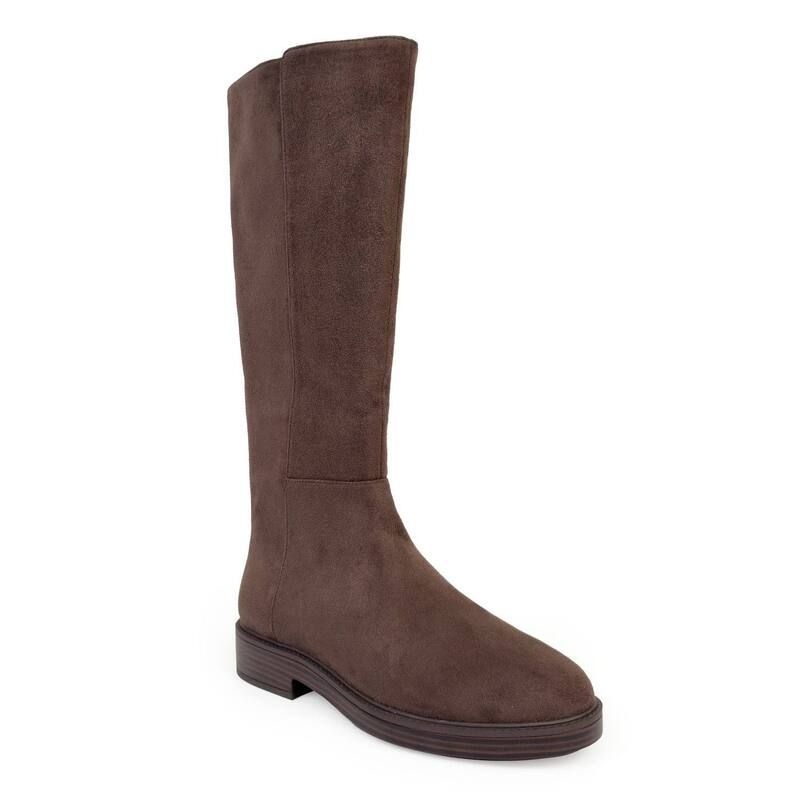 エアロソールズ レディース シューズ ブーツ・レインブーツ Aerosoles Prue Womens KneeHigh Boots in Regular Wide Calf Java Faux Suede