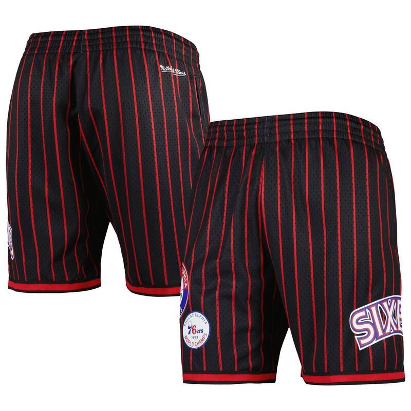 アンブランデッド レディース ボトムス ハーフパンツ・ショーツ メッシュ ショートパンツ Unbranded Mens Mitchell Ness Black Philadelphia 76ers City Collection Heritage Meshor
