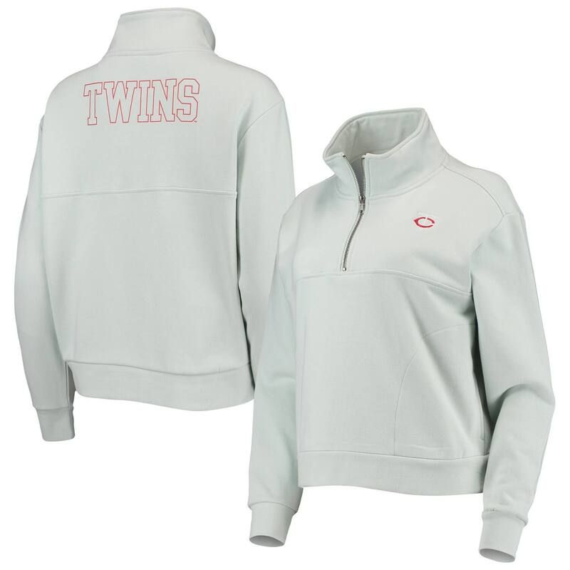 アンブランデッド レディース アウター ジャケット・ブルゾン Unbranded Womens The Wild Collective Light Blue Minnesota Twins TwoHit QuarterZipullover Top Twn Li