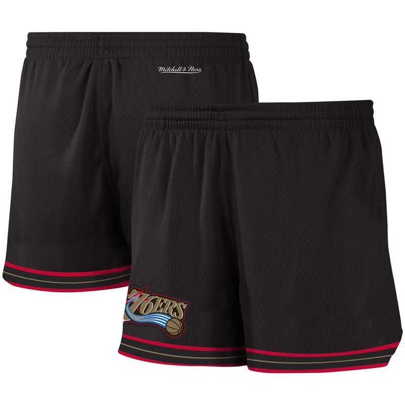アンブランデッド レディース ボトムス ハーフパンツ・ショーツ ショートパンツ Unbranded Womens Mitchell Ness Black Philadelphia 76ers Jump Shot Shorts 76r Black ブラック