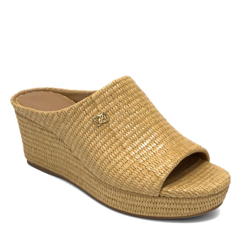 エアロソールズ レディース シューズ パンプス サンダル Aerosoles Cafe Womens Wedge Slide Sandals Natural