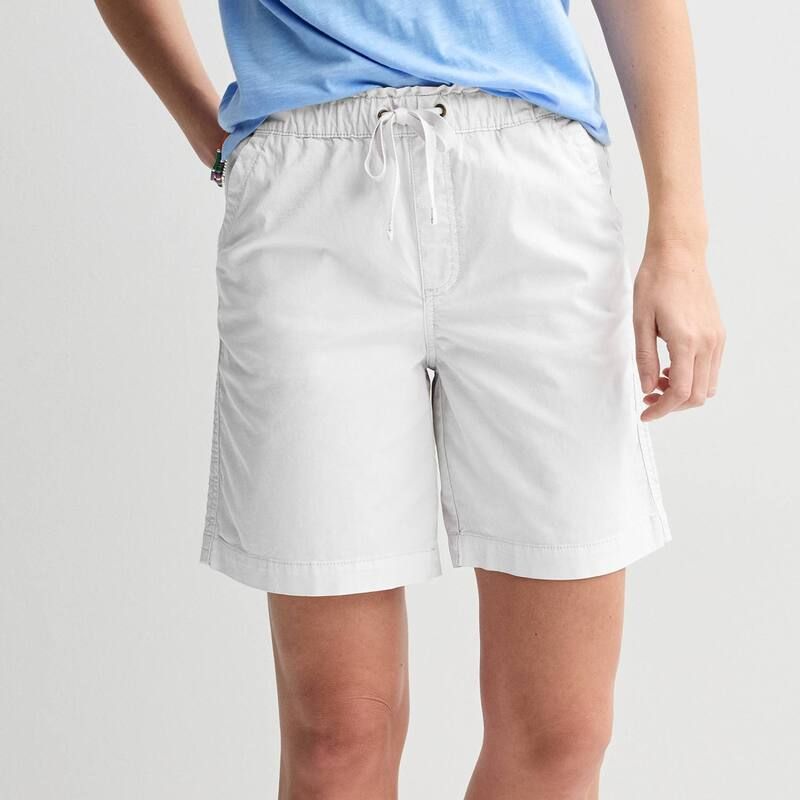 ソノマ レディース ボトムス ハーフパンツ・ショーツ ショートパンツ Womensonoma Goods For Life Paperbag Waist Bermuda Shorts Vital White ホワイト