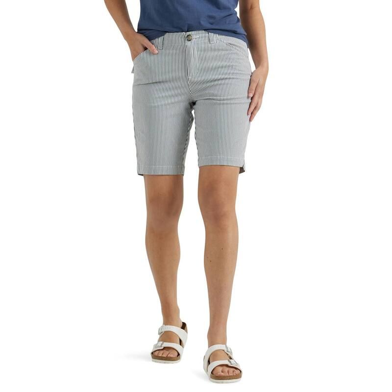 リー レディース ボトムス ハーフパンツ・ショーツ ショートパンツ Womens Lee Chino Bermuda Shortsummit Stripe ストライプ