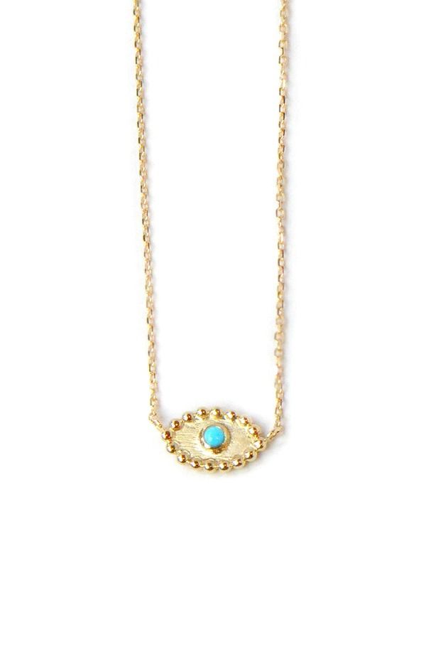 アンジー レディース アクセサリー ネックレス・チョーカー レース Anzie Dew Drop Turquoisevil Eye Pendant Necklace Gold ゴールド