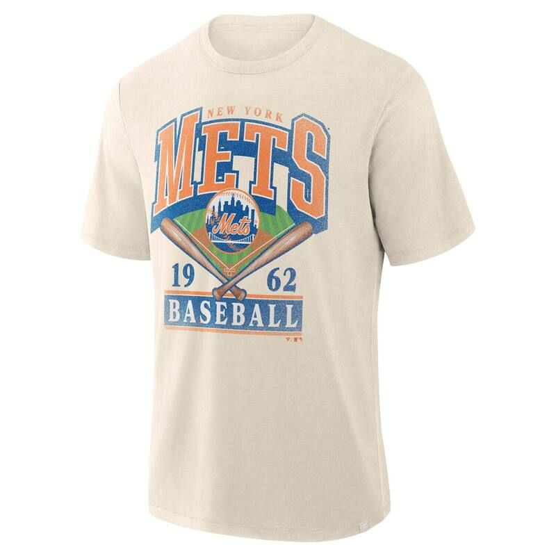 ファナティクス レディース トップス Tシャツ プリントール Fanatics Mens Profile Cream New York Mets Big Tall Screen PrintShirt Met Beige ベージュ