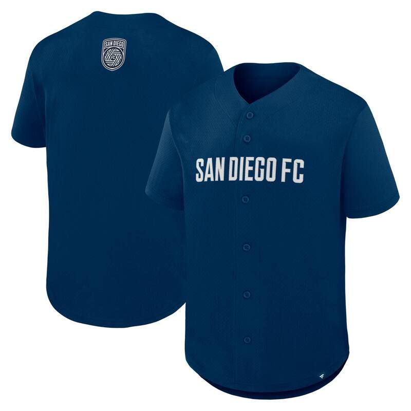 ファナティクス レディース トップス Tシャツ ジャージー マキシ Mens Fanatics Navy San Diego FC Maximum Intensity ButtonUp Jersey Sdf Navy ネイビー