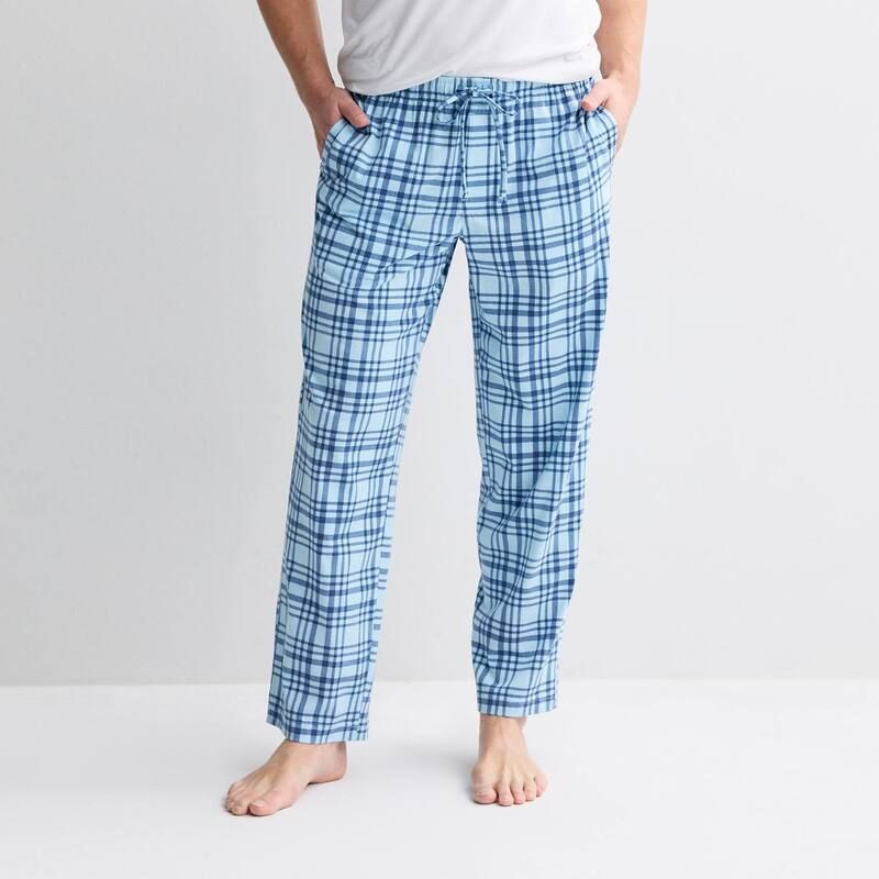 ソノマ レディース アンダーウェア ナイトウェア パンツ ニット Mensonoma Goods For Lifessential Knit Pajama Pants Blue Multi Plaid ブルー