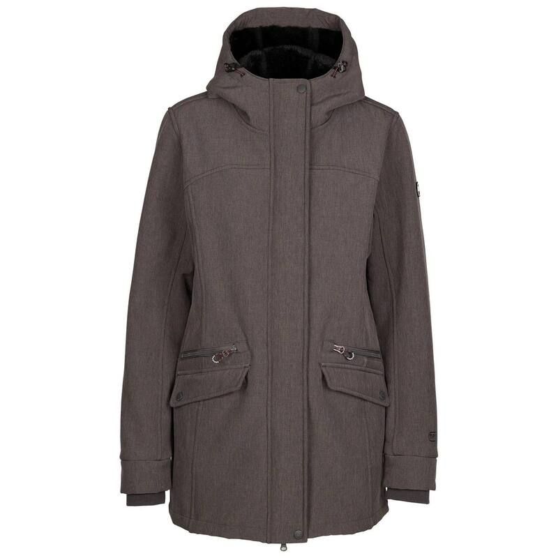 トレスパス レディース アウター ジャケット・ブルゾン Trespass WomensLadies Anza TP75 Soft Shell Jacket Dark Grey Marl グレー
