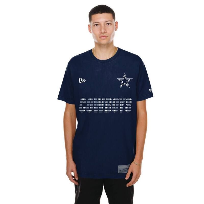 ニューエラ レディース トップス Tシャツ Mens New Era Navy Dallas Cowboys Match TShirt Cow Navy ネイビー