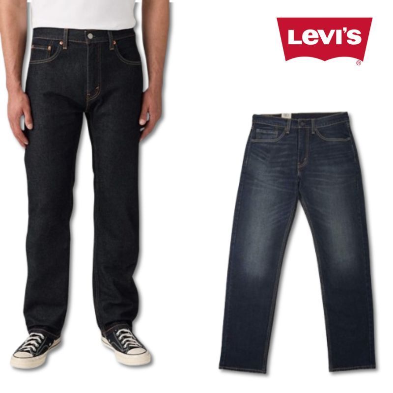 リーバイス Levi’s 505 レギュラー ストレート ジーンズ デニム ダークインディゴ DARK INDIGO ネイビー メンズ 005051554