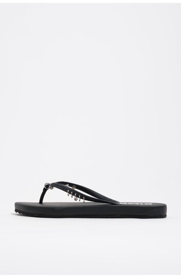 ビンバイローラ レディース シューズ サンダル Bimba y Lola FlipFlop With Piercings Black ブラック