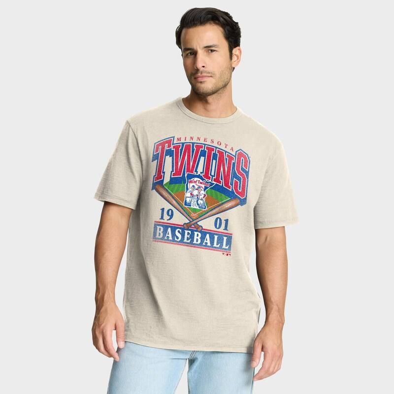 ファナティクス レディース トップス Tシャツ Mens Fanatics Tan Minnesota Twinstadium Slub TShirtwn Multi マルチカラー