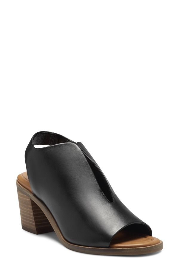 ラッキーブランド レディース シューズ ヒール サンダル Lucky Brand Rhazy Slingback Sandal Black Leather ブラック