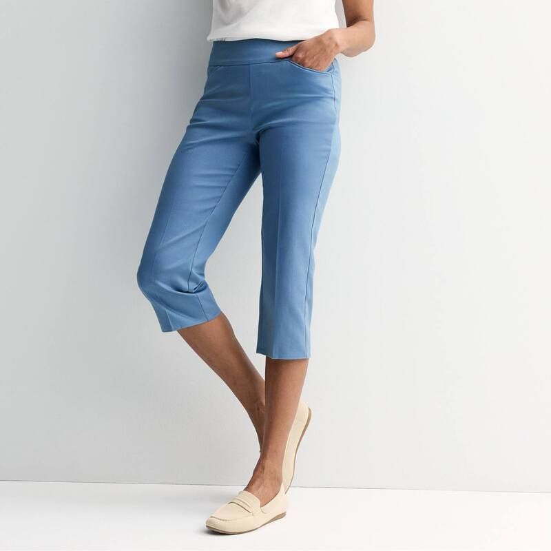 クロフト＆バロー レディース ボトムス カジュアルパンツ キャップ Womens Croft Barrow Effortless PullOn Caprisouth Ocean