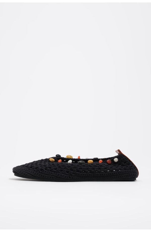 ビンバイローラ レディース シューズ パンプス Bimba y Lola Crochet Ballerina With Stones Black ブラック