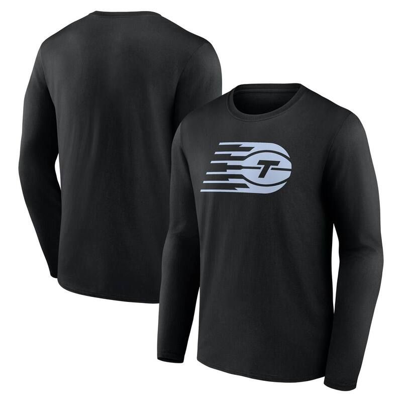 アンブランデッド レディース トップス Tシャツ ロゴ Unbranded Mens Black Toronto Tempo Primary Logo Long Sleeve TShirtor Black ブラック