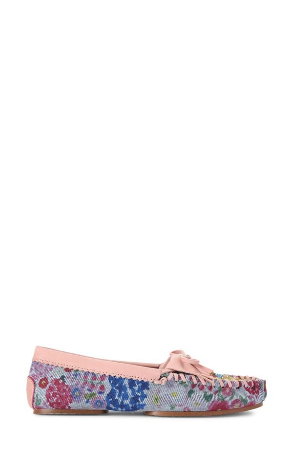 カートジェイガーロンドン レディース シューズ スリッポン・ローファー Kurt Geiger London Beaded Moc Toe Loafer Light Pastel Blue ブルー