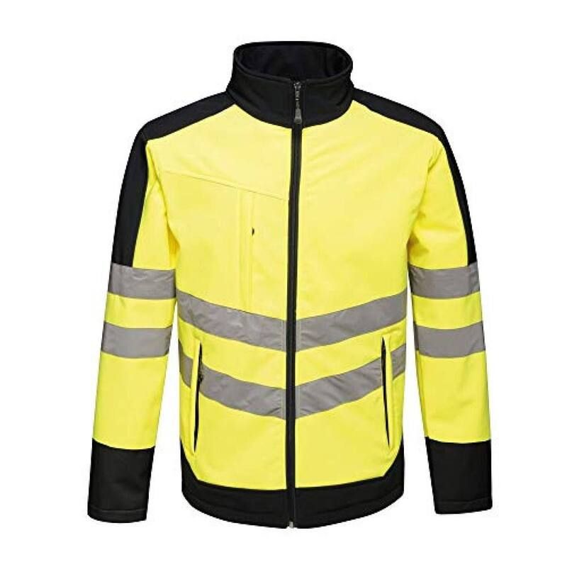 レガッタ レディース アウター ジャケット・ブルゾン Regatta Professional Unisex Adult HiVis Reflective Soft Shell Jacket Yellow And Navy ネイビー 19,786円