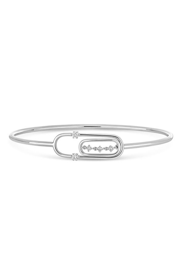 ボニー レヴィ レディース アクセサリー ブレスレット・バングル・アンクレット Bony Levy 18K Gold Liora Diamond Bangle Bracelet 18K White Gold Diamond ホワイト