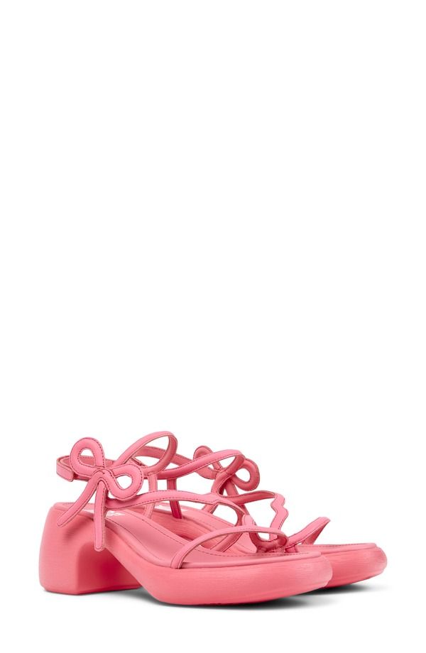 カンペール レディース シューズ ヒール サンダル Camper Thelma Block Heel Sandalt Pastel Pink ピンク