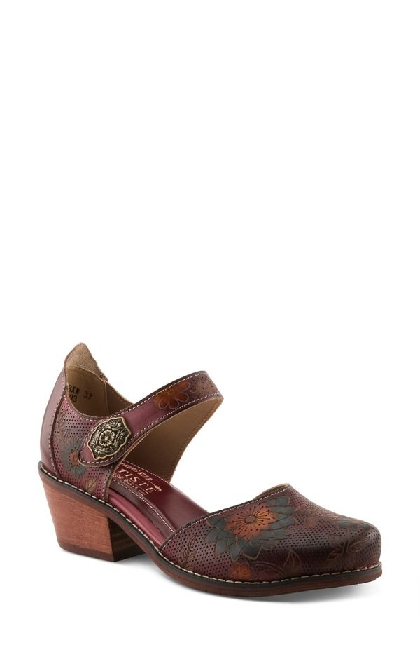 スプリングステップ レディース シューズ パンプス LArtiste by Spring Step Cabracho Mary Jane Pump Bordeaux Multi マルチカラー