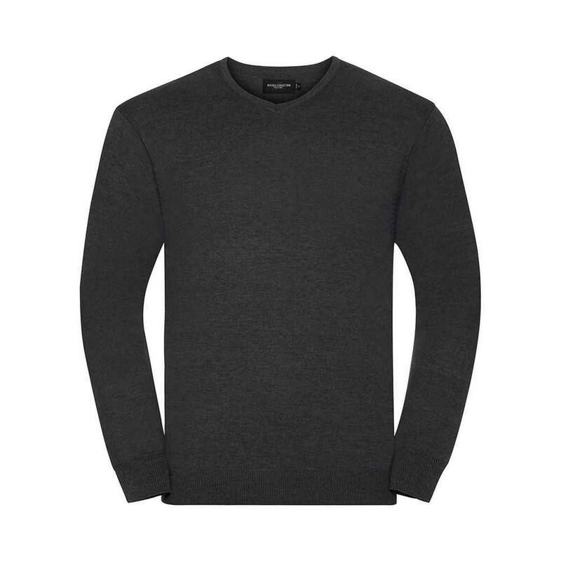 ラッセルアスレチック レディース トップス Tシャツ Vネック スウェット コットン アクリル Russell Athletic Russell Collection Mens Cotton Acrylic V Neck Sweatshirt Charcoal