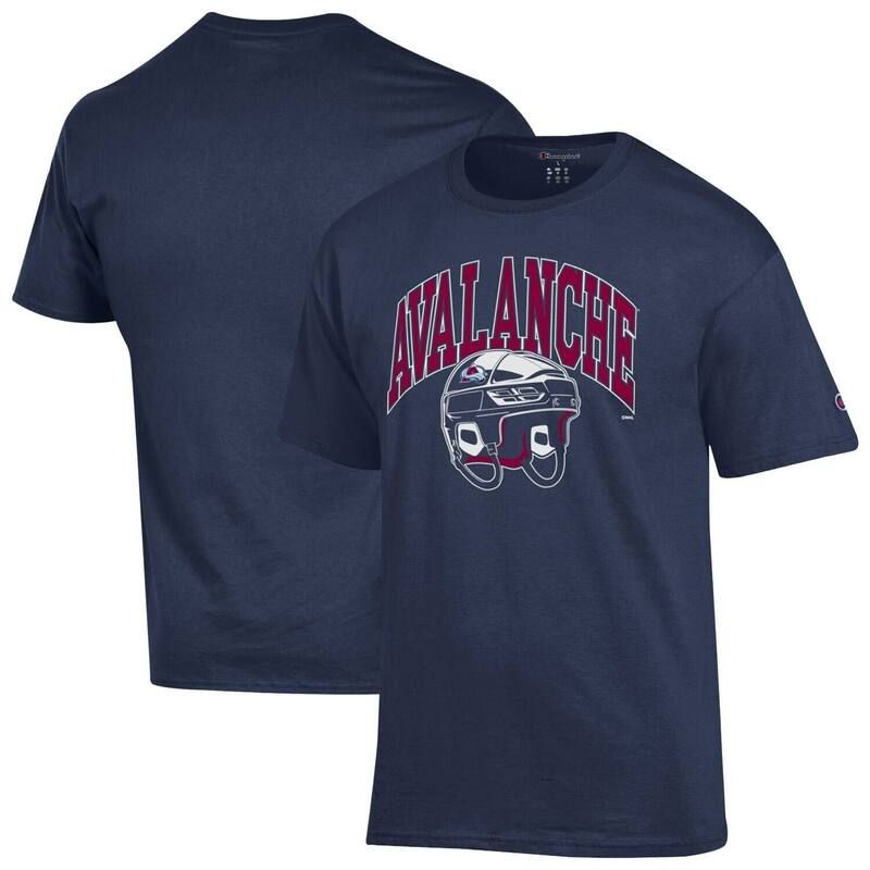 チャンピオン レディース トップス Tシャツ Mens Championavy Colorado AvalanchelmetShirt Ava Navy ネイビー