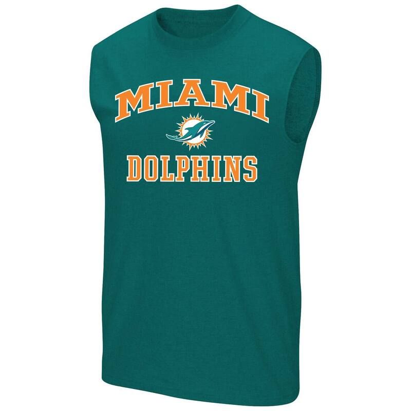 ファナティクス レディース トップス Tシャツ トール Mens Fanatics Aqua Miami Dolphins Big Tall Hart Soul Muscle Tank Top Dol Turq A アクア