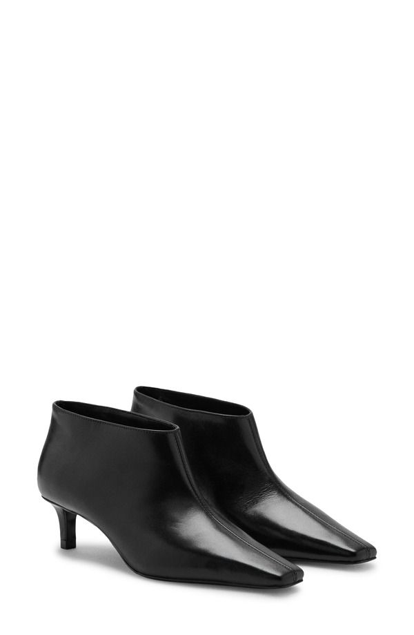 マンゴ レディース シューズ ブーツ・レインブーツ ヒール MANGO Kitten Heel Bootie Black ブラック