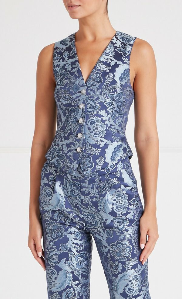 テンパリーロンドン レディース アウター ジャケット・ブルゾン ベスト Temperley London Francisuit Vest Navy ネイビー 105,490円