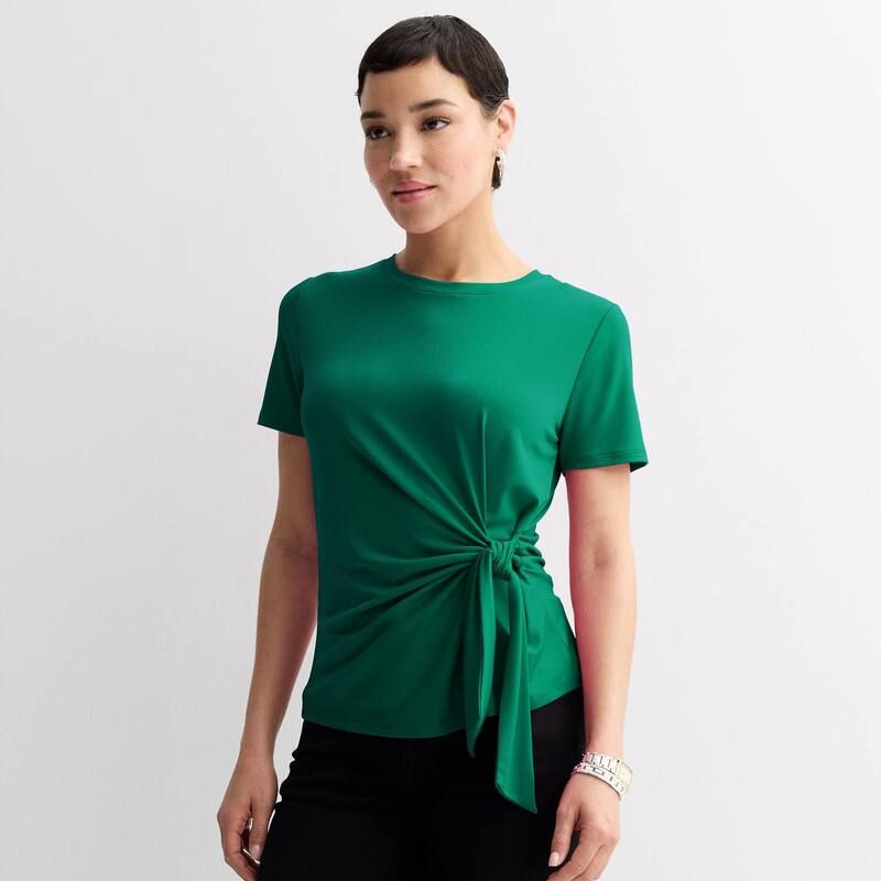 ナインウェスト レディース トップス Tシャツ Womens Nine West Cinch Waistop Shady Moss