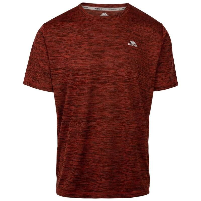 トレスパス レディース トップス Tシャツ Trespass Mens Kearsley Active Top Burnt Orange Marl マール