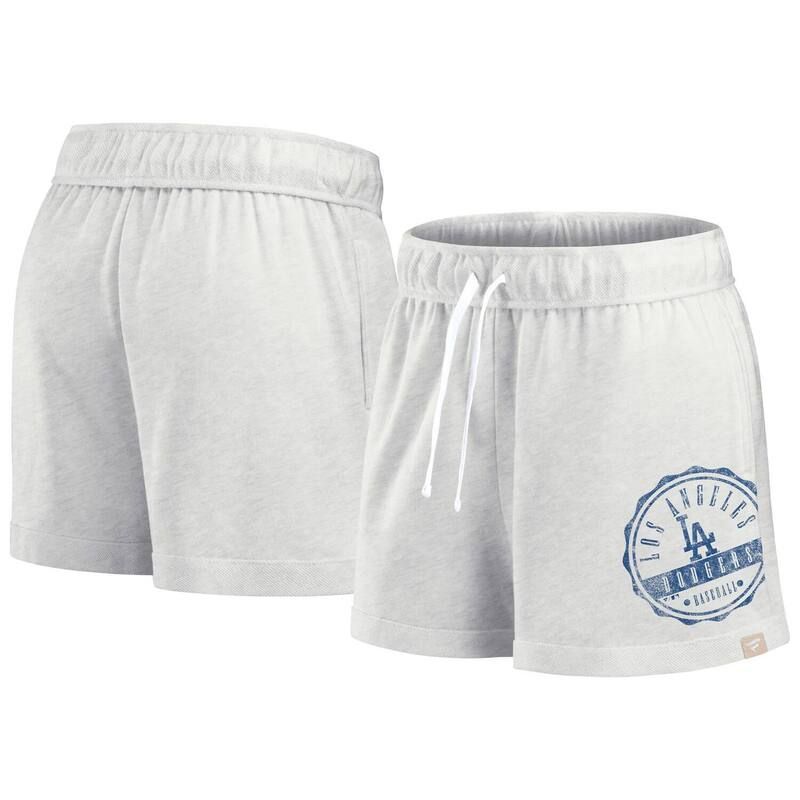 アンブランデッド レディース ボトムス ハーフパンツ・ショーツ ショートパンツ Unbranded Womens Fanatics Branded Oatmealos Angeles Dodgers Oversized Badge Lounge Shorts
