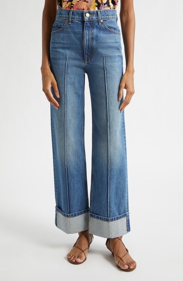 ウラ・ジョンソン レディース ボトムス デニムパンツ ジーンズ Ulla Johnson Genevieve Pintuck Jeans Danube
