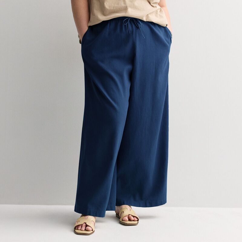 ソノマ レディース ボトムス カジュアルパンツ プラスサイズ リネン Plusize Sonoma Goods For Life Mid Rise Linen Blend Pants River Navy ネイビー