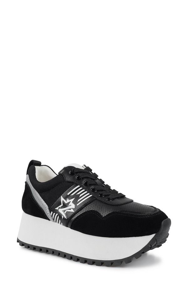 ジジ レディース シューズ スニーカー プラットフォーム ZIGI Challenge Platform Sneaker Black ブラック