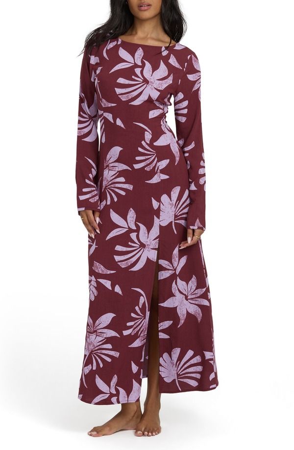 ビラボン レディース トップス ワンピース マキシ Billabong Romance You Long Sleeve Maxi Dress Pinkie