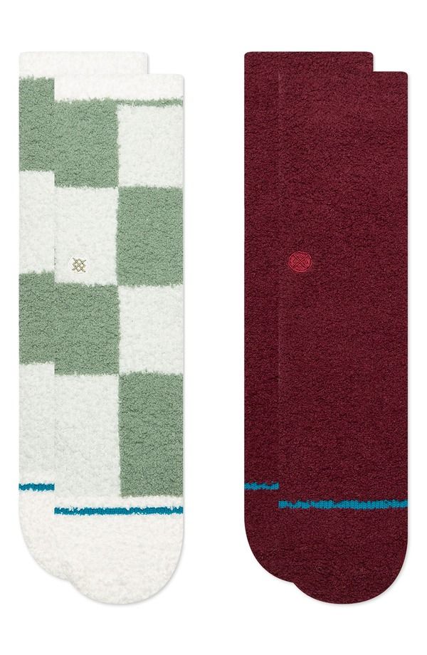 スタンス レディース アンダーウェア 靴下 パッチワーク Stance Patchwork Assorted 2Pack Crew Socks Gift Box Set Multi Pack マルチカラー