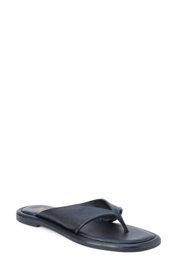マチス レディース シューズ サンダル Matisse Mirage Flip Flop Black Leather ブラック