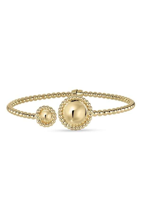 ボニー レヴィ レディース アクセサリー ブレスレット・バングル・アンクレット Bony Levy 14K Goldouble Discuff Bracelet 14K Yellow Gold イエロー