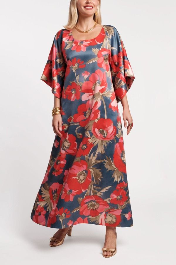 フランセスバレンタイン レディース トップス ワンピース マキシ Frances Valentine Spinnaker Maxi Dress BlueRedMulti ブルー