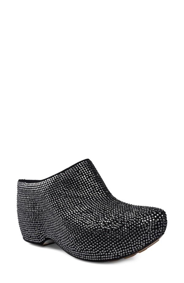 ジジ レディース シューズ サンダル ZIGI Ziska Embellished Clog Black Suede ブラック