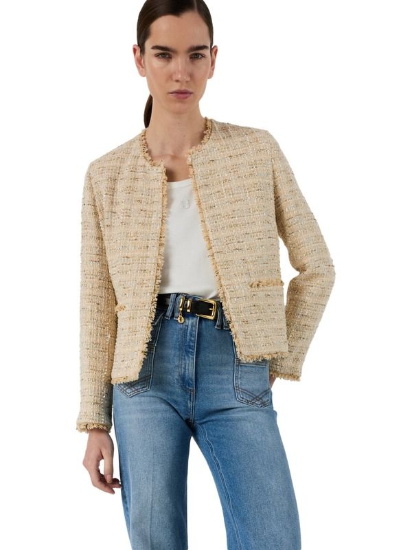 ジェラルド・ダレル レディース アウター ジャケット・ブルゾン ツイード GERARDAREL Talea Tweed Jacket Beige ベージュ